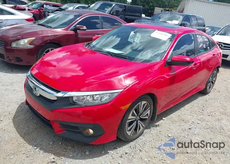 2017 Honda Civic Ex-L из США, поврежденный, VIN 2HGFC1F72HH651604